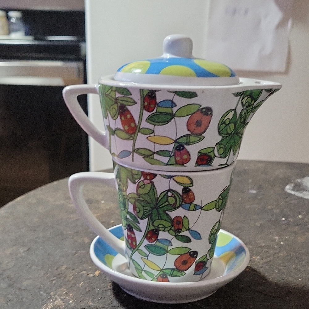 Nature's Masterpiece~Ladybug Tea Set~ Louise Cunningham